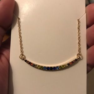 Amelia Rue curved bar necklace